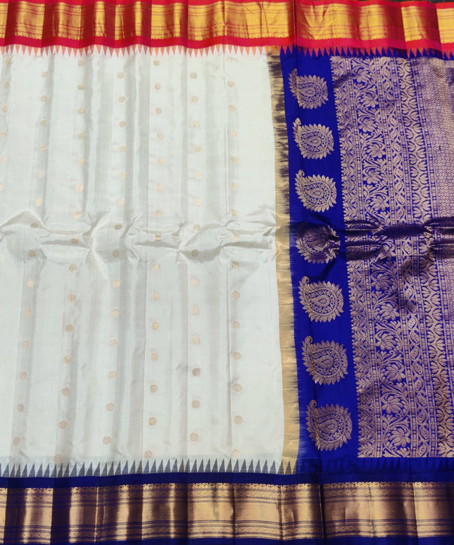 Gadwal Gangajamuna Pure silk saree - GPS176