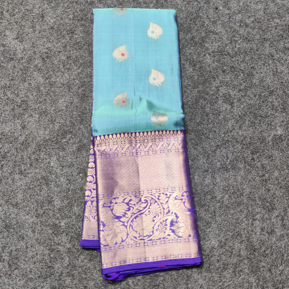 Kanchi Vintage Gap border pattu - KMP253