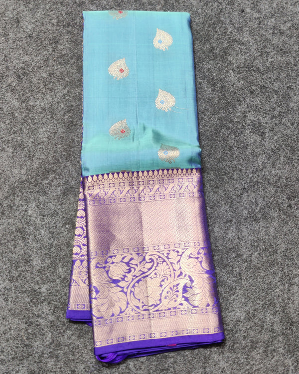 Kanchi Vintage Gap border pattu - KMP253