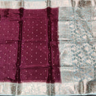 Chinon crepe silk saree -C16