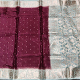 Chinon crepe silk saree -C16