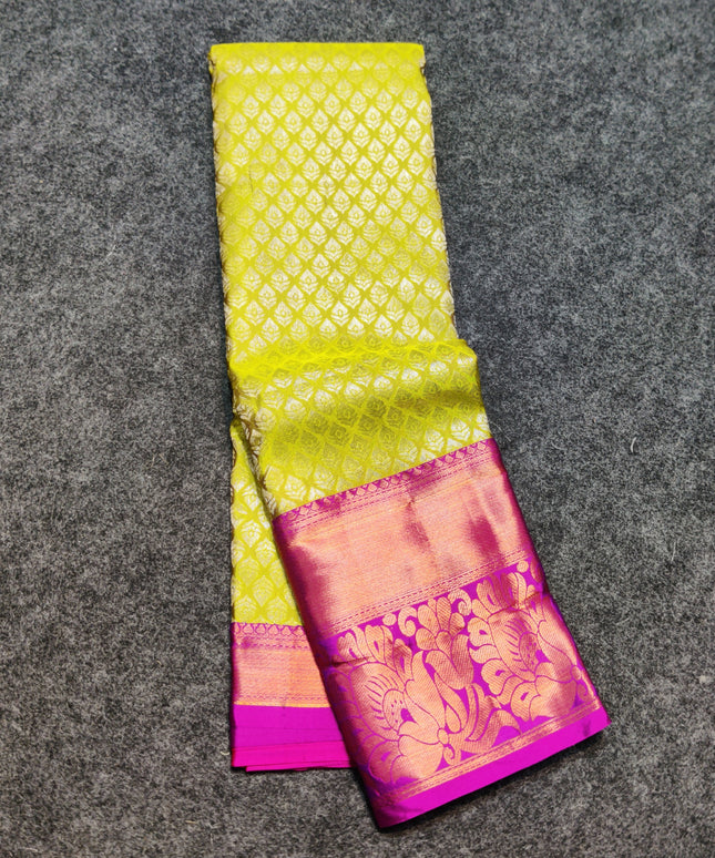 kanchi pattu half fine Bridal Saree -HF284