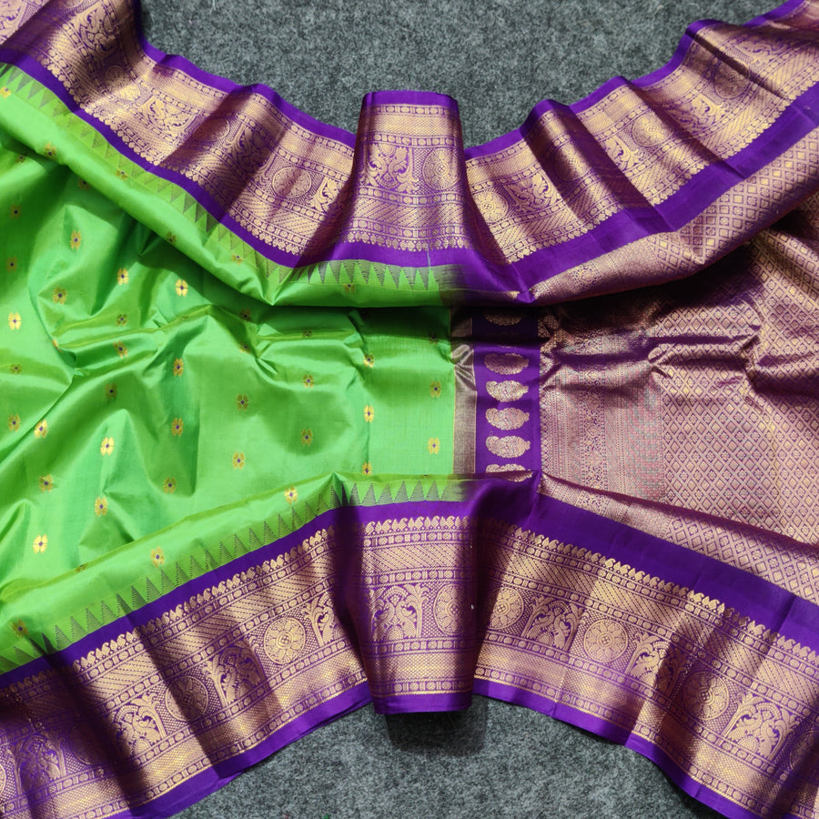 Gadwal Handloom pure silk- GPS45