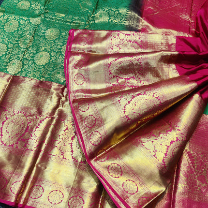 Kanchi pattu half fine bridal wear saree HF33