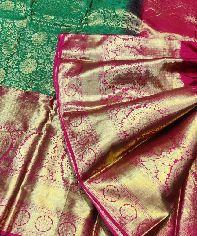 Kanchi pattu half fine bridal wear saree HF33