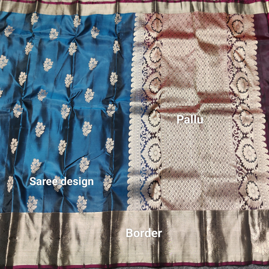 Lightweight pattu Scurt Border Saree - LWP409