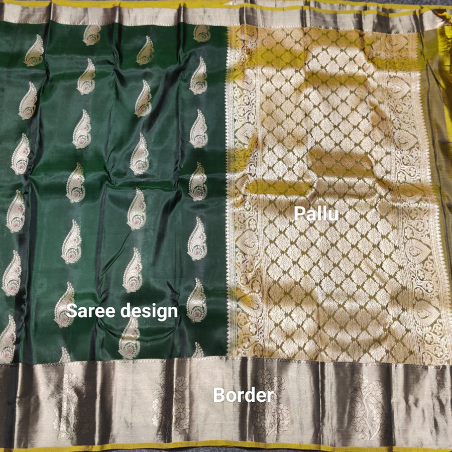 Lightweight pattu Scurt Border Saree - LWP410