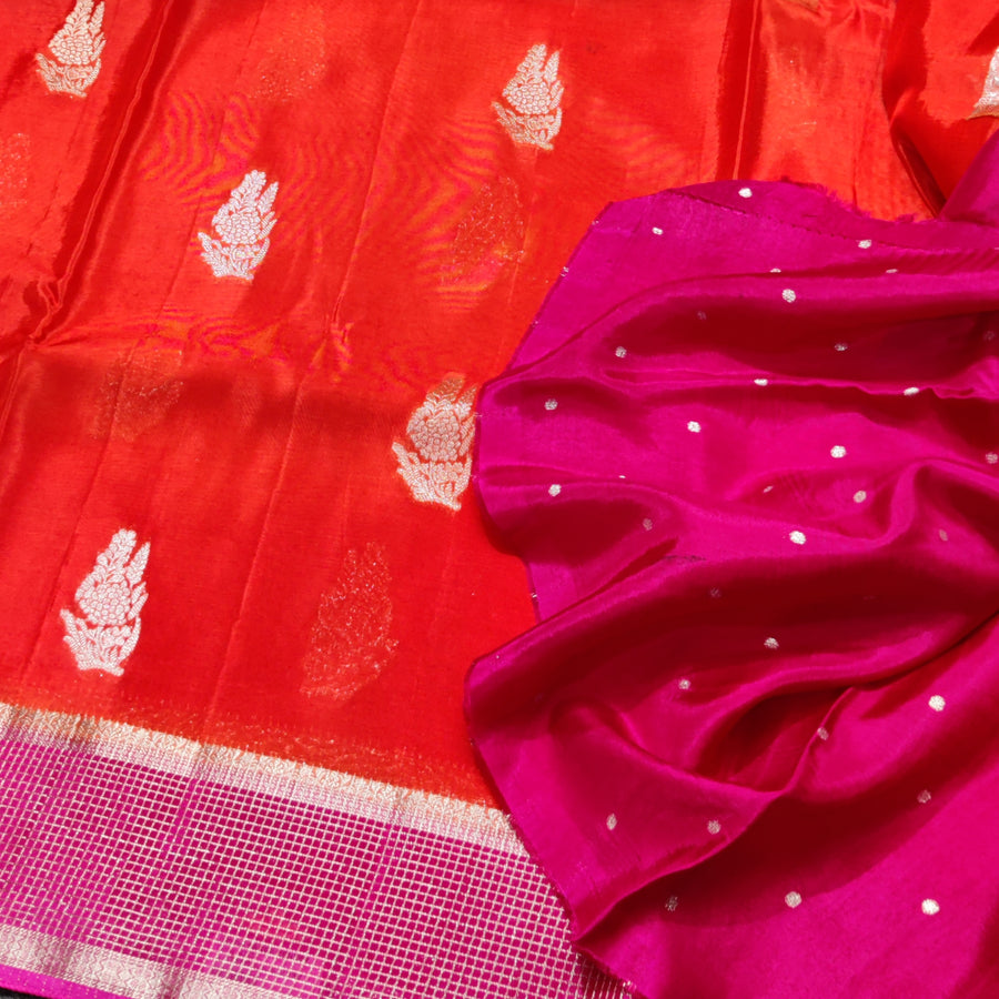 Mashru Silk Saree- MS42