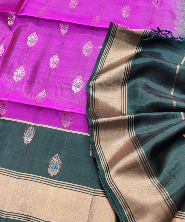 Lightweight pattu Scurt Border Saree - LWP148