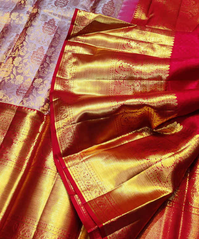 Kanchi Meenakari Brocade Pure handloom Silk Saree - KMP1641