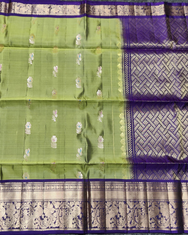 Meenakari kanchi lightweight pattu Saree - KMP17 alternate view