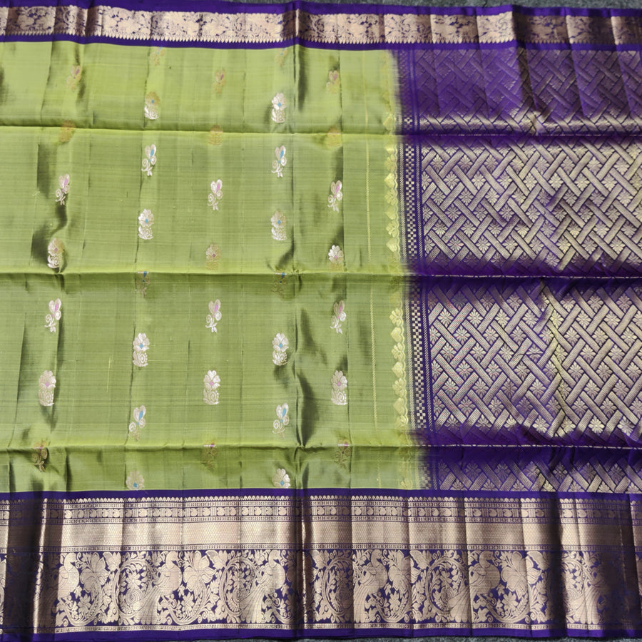 Meenakari kanchi lightweight pattu Saree - KMP17