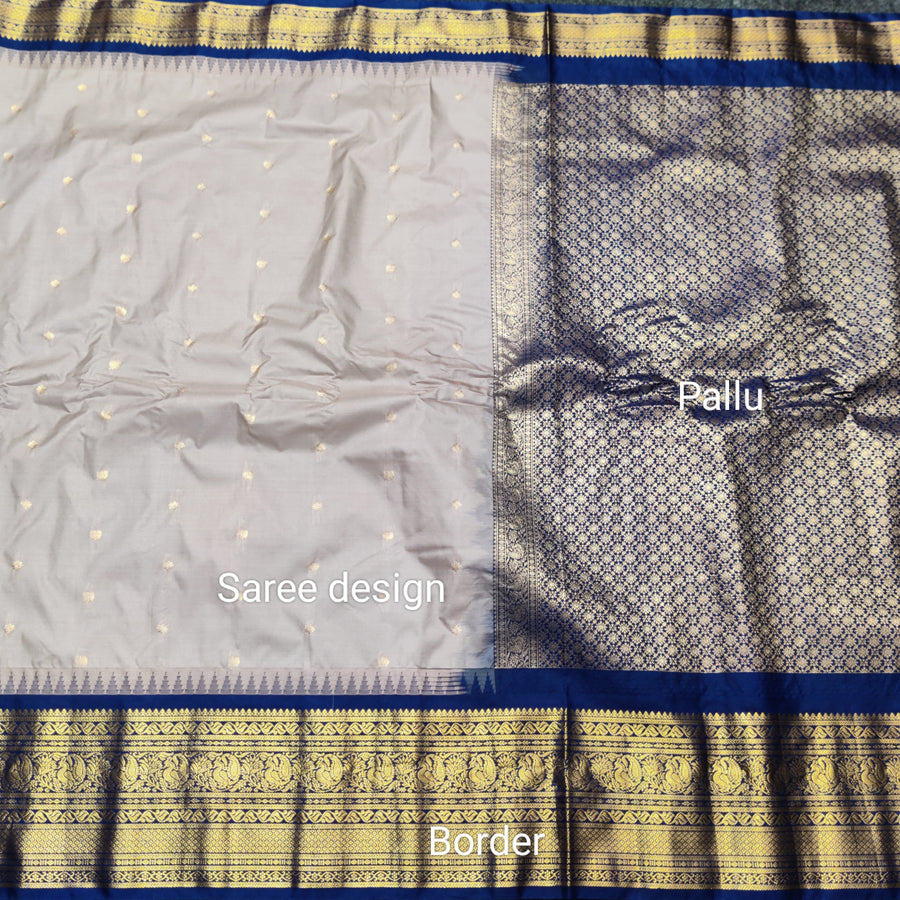 Gadwal Semi Silk Saree - GSM03