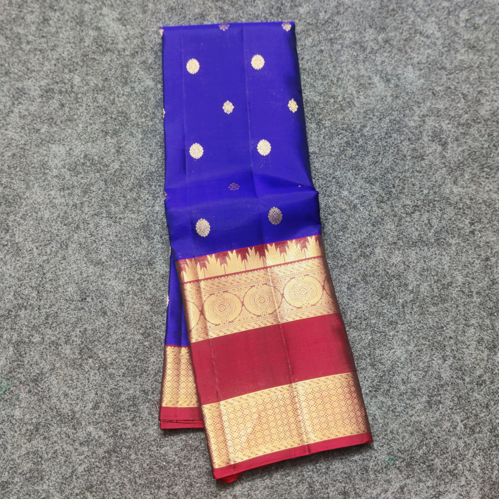 Kanchi Vintage Gap border pattu - KMP354