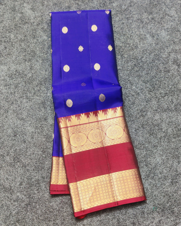 Kanchi Vintage Gap border pattu - KMP354