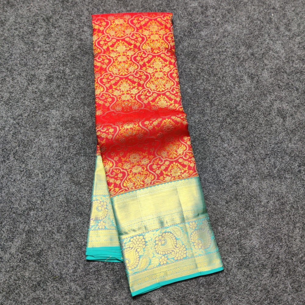 Kanchi Meenakari Brocade Pure handloom Silk Saree - KMP3202