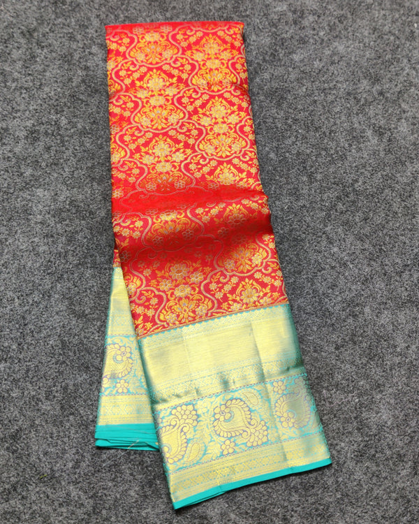 Kanchi Meenakari Brocade Pure handloom Silk Saree - KMP3202