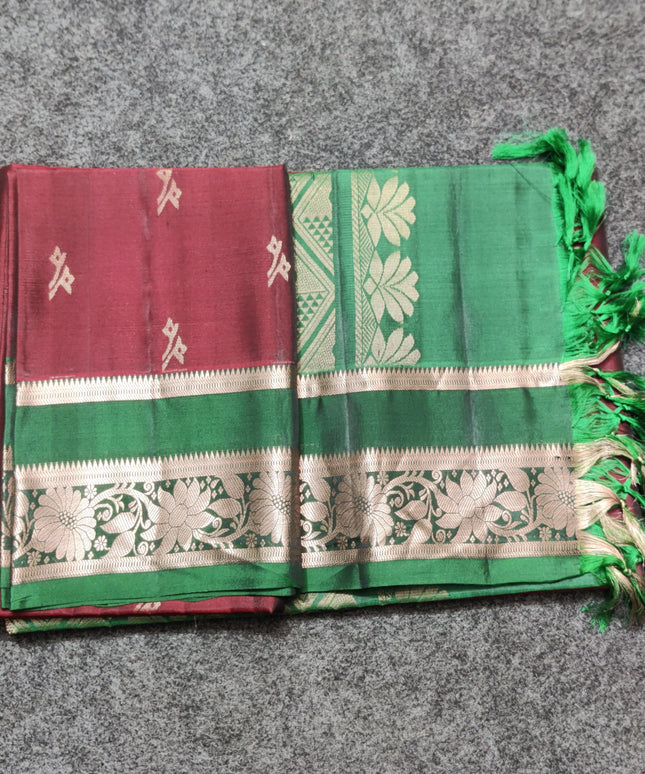 Vintage Lightweight Gap border pattu - LWP262