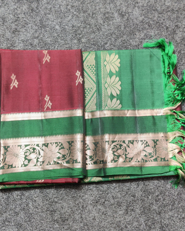Vintage Lightweight Gap border pattu - LWP262