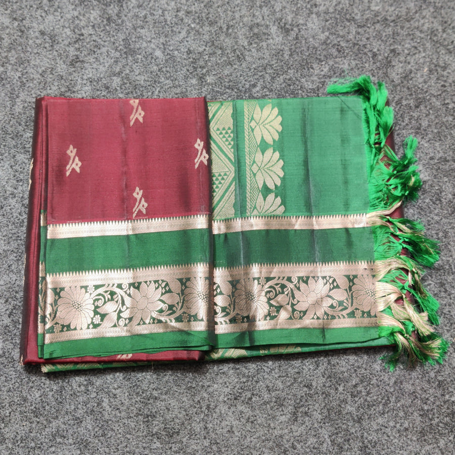 Vintage Lightweight Gap border pattu - LWP262
