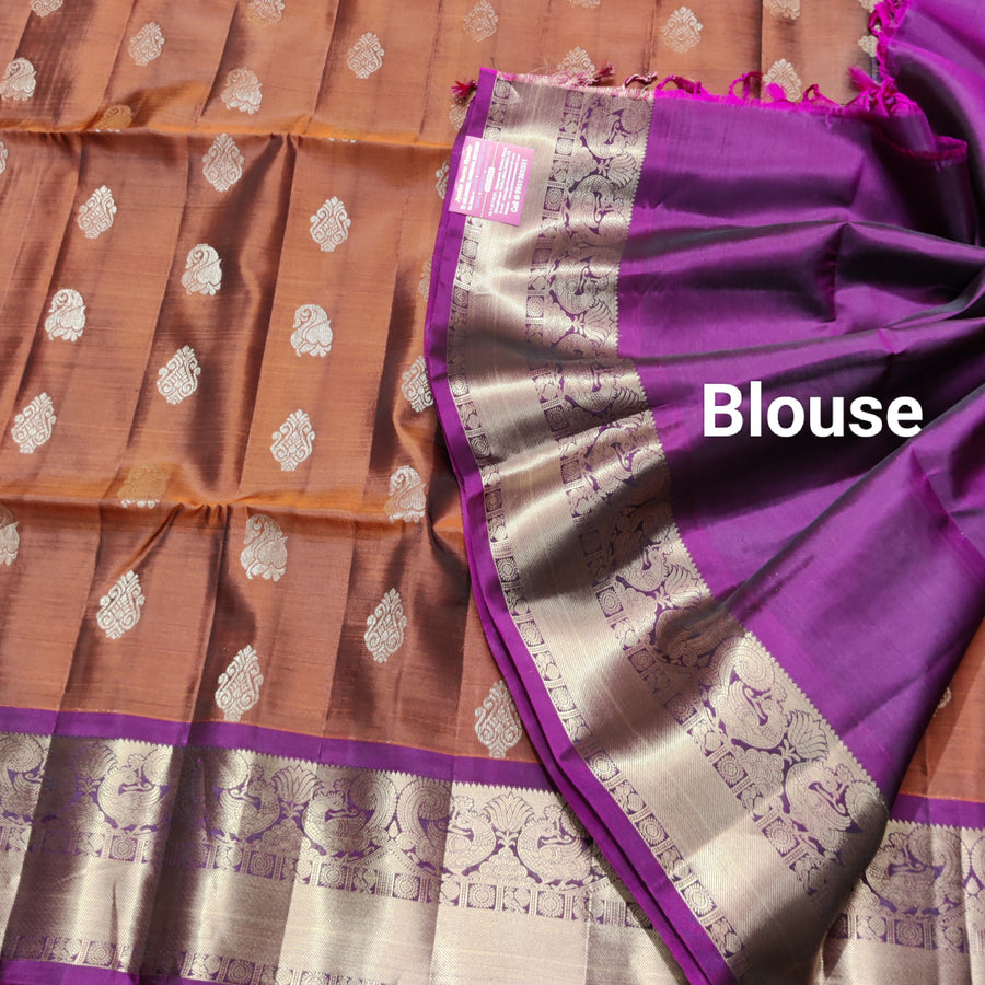 Meenakari kanchi lightweight pattu Saree - KMP25