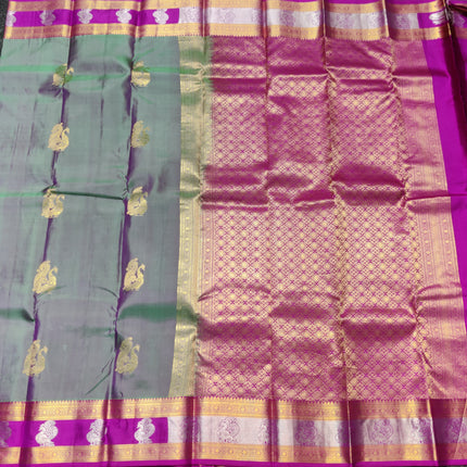 Kanchi Kuttu Vintage Handloom Pattu Saree - KMP3041