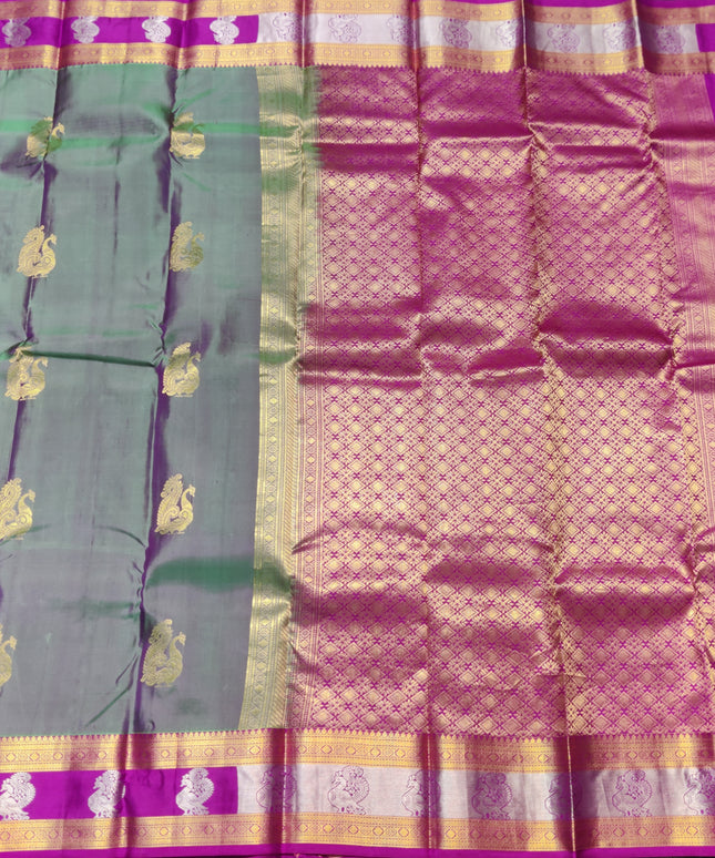 Kanchi Kuttu Vintage Handloom Pattu Saree - KMP3041
