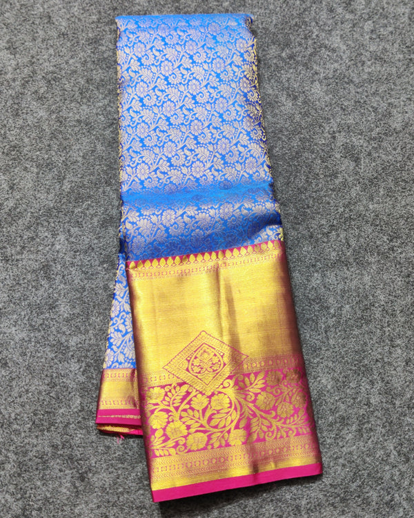 Kanchi pattu half fine bridal wear saree HF05