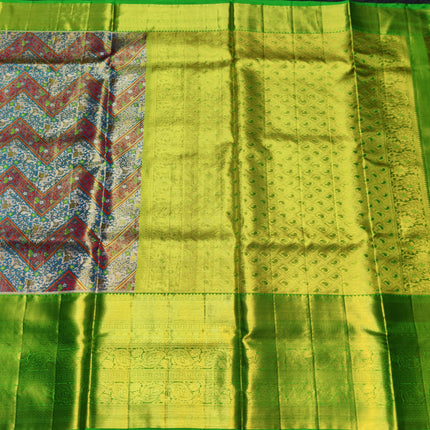 Kanchi Meenakari Brocade Pure handloom Silk Saree - KMP1784