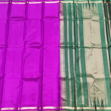 Kanchi pattu small border saree - KMP2033