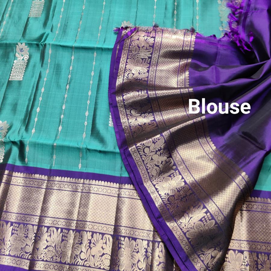 Meenakari kanchi lightweight pattu Saree - KMP20