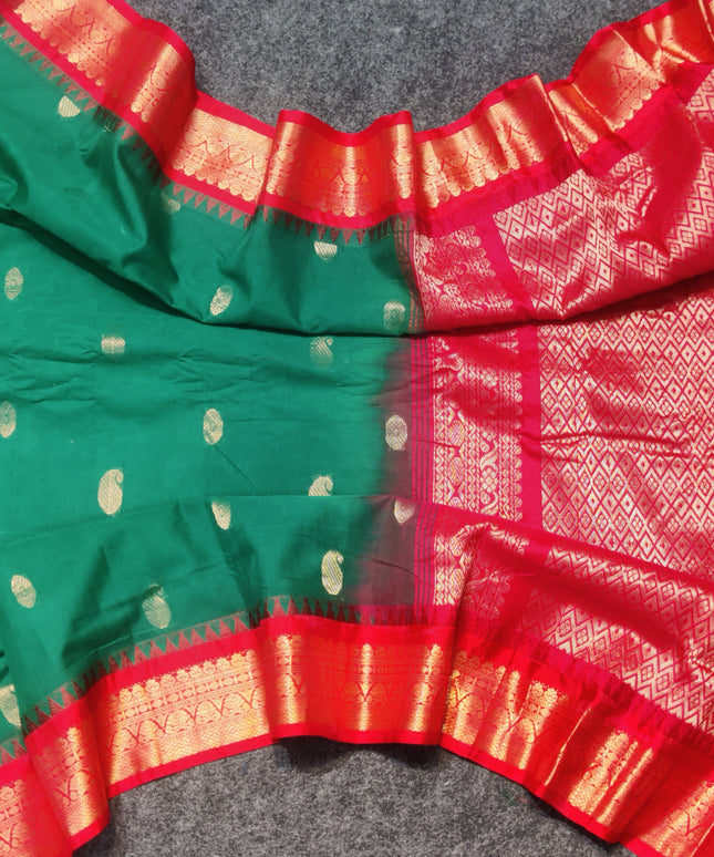 Gadwal cotton Silk Saree - GC04