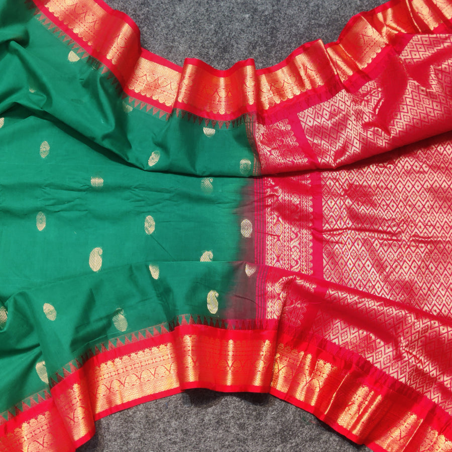 Gadwal cotton Silk Saree - GC04