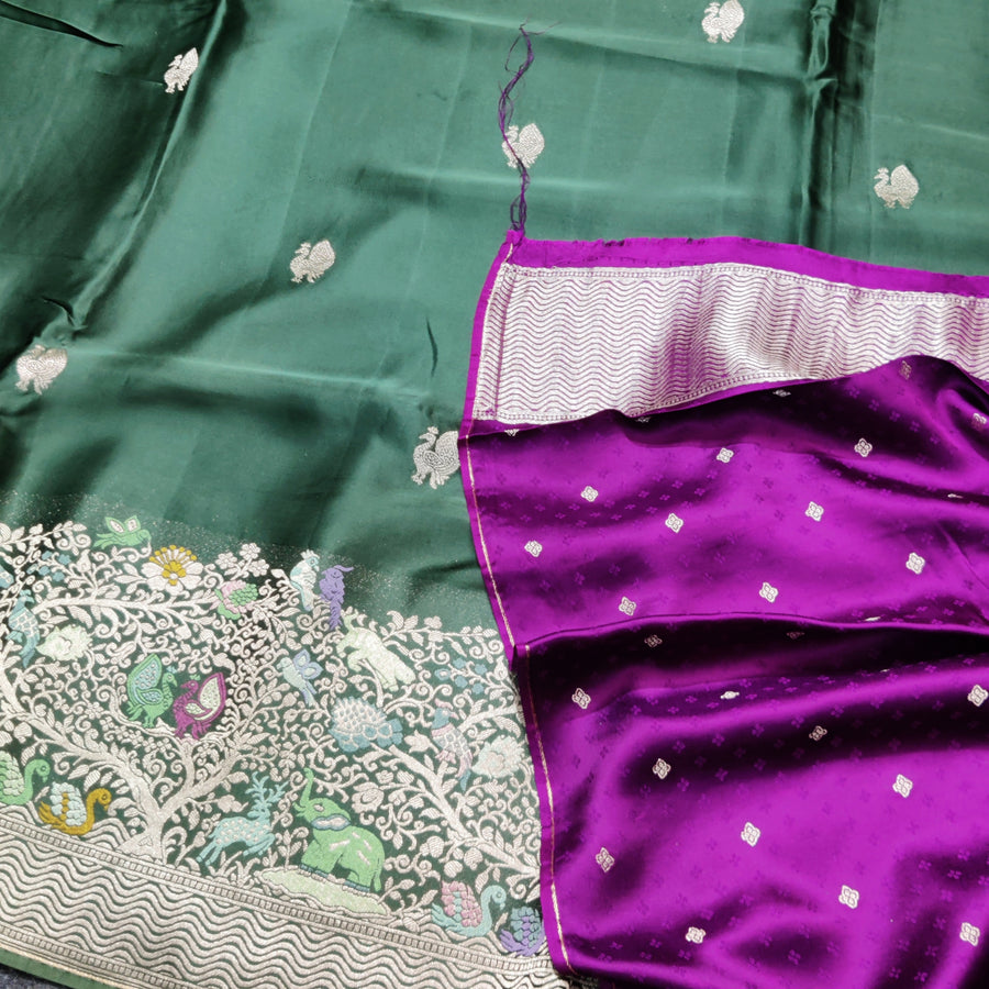 Mashru satin Silk Saree- MS24