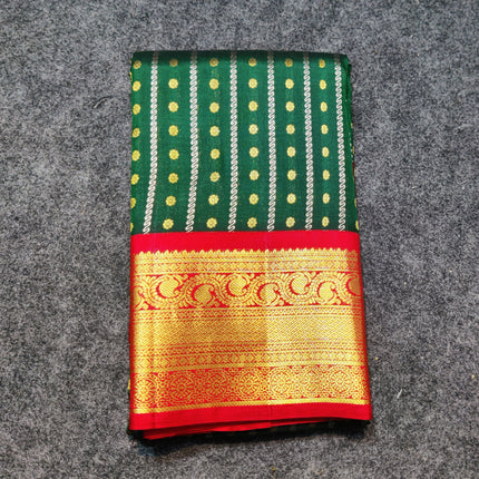 Kanchi pure kuttu border Saree - KMP1298