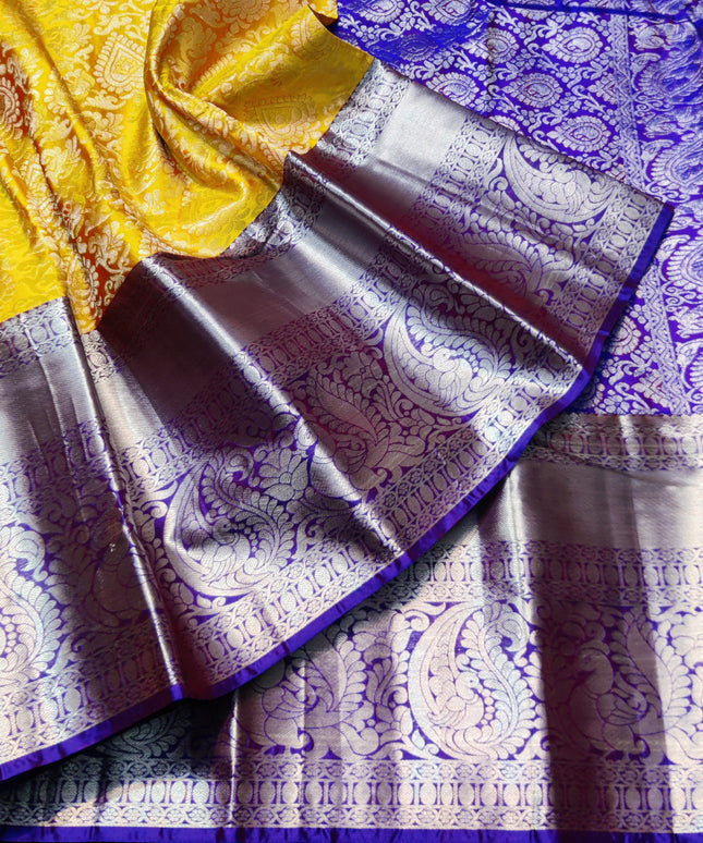Kanchi pattu half fine Bridal Saree -HF279