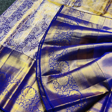 Kanchi Pattu Wedding Sarees @30% Off -KMP965