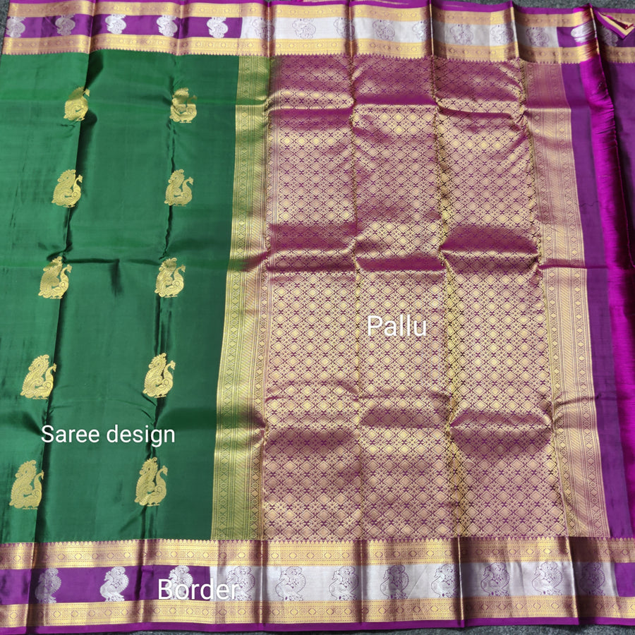 50% off Kanchi kuttu vintage Handloom saree - KMP63