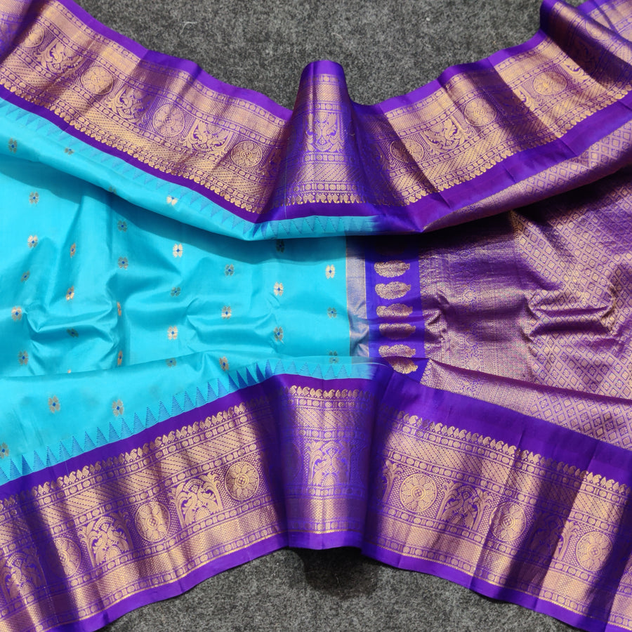 Gadwal Handloom pure silk- GPS43