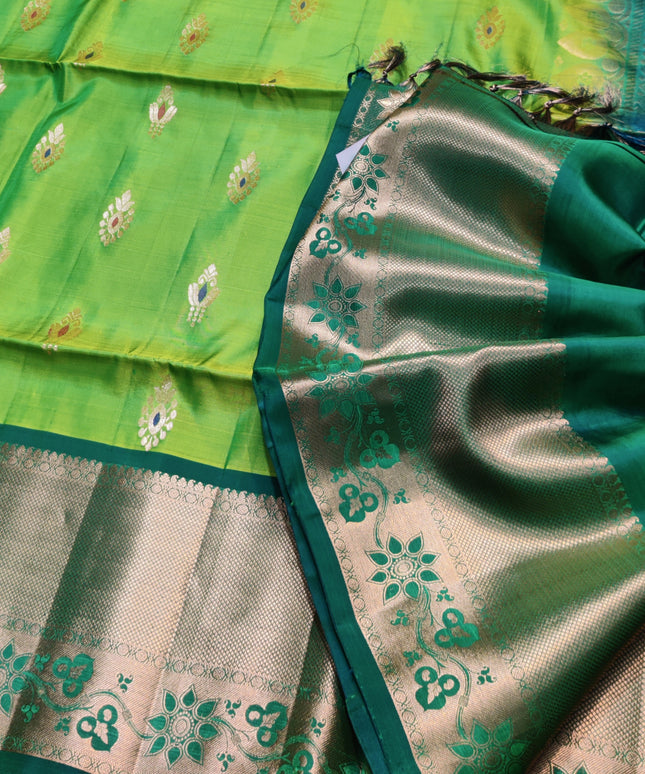 Meenakari kanchi lightweight pattu Saree - KMP3058
