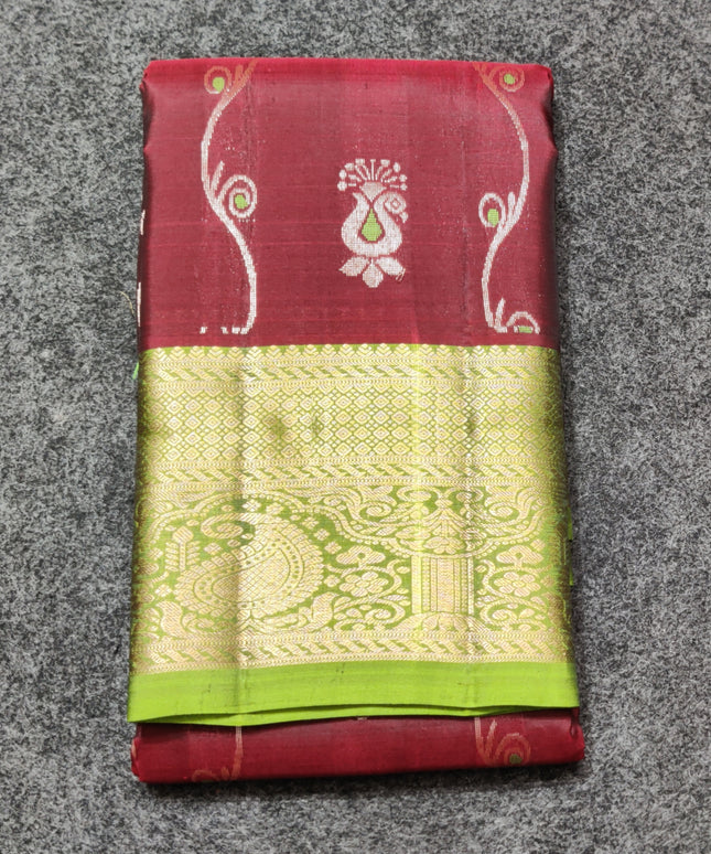 Meenakari kanchi lightweight pattu Saree - KMP309