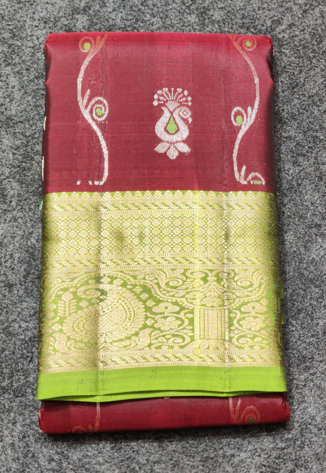 Meenakari kanchi lightweight pattu Saree - KMP309