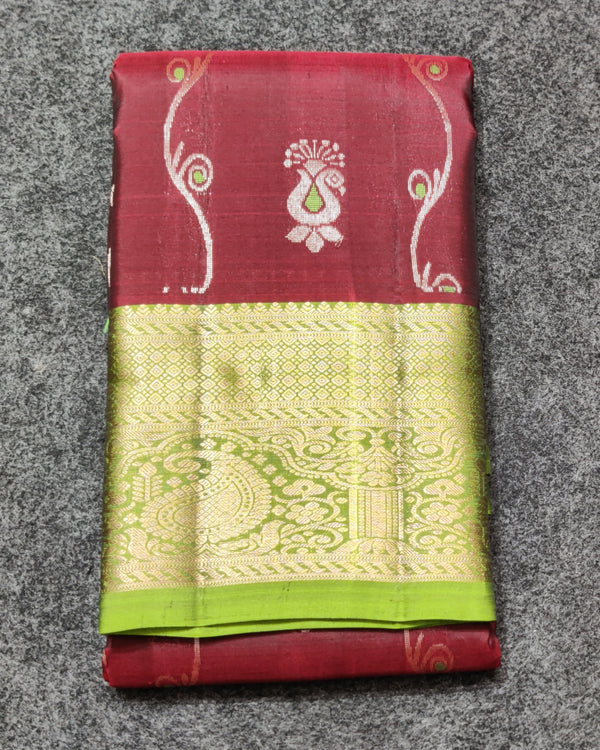 Meenakari kanchi lightweight pattu Saree - KMP309