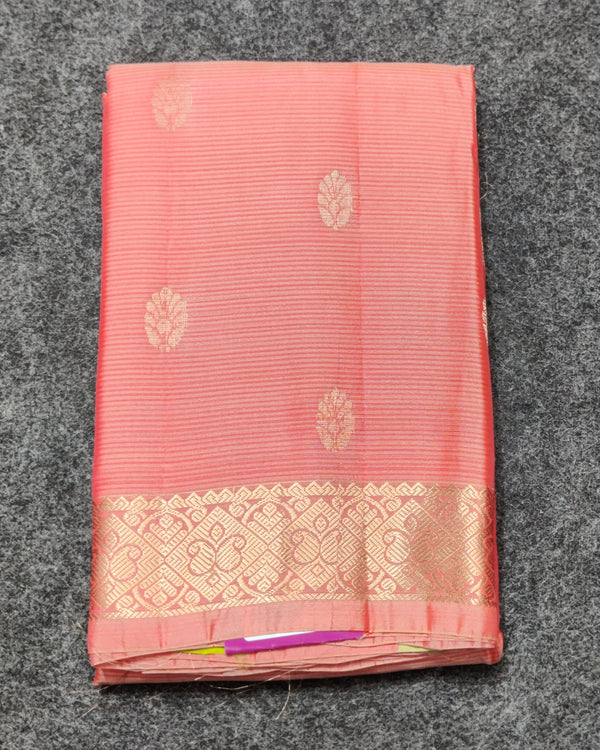 Kanchi Pure Silk Small Border Saree – KMP274