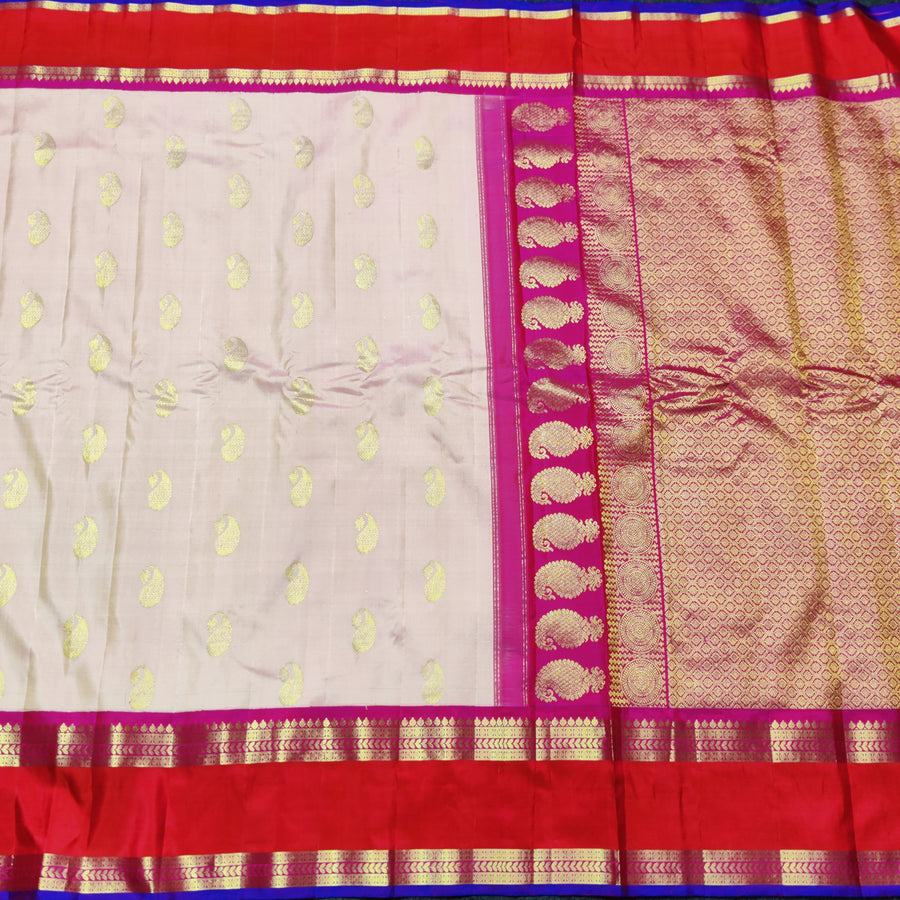 Gadwal Kuttu handloom Pure silk saree - GPS233