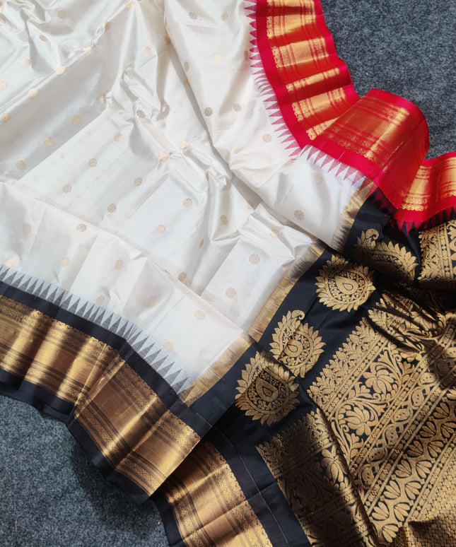 Gadwal Gangajamuna Pure silk saree - GPS177