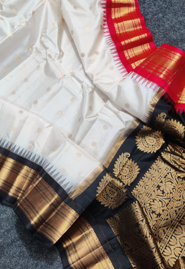 Gadwal Gangajamuna Pure silk saree - GPS177