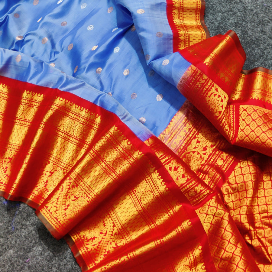 Gadwal pure handloom kuttu silk saree - GPS126