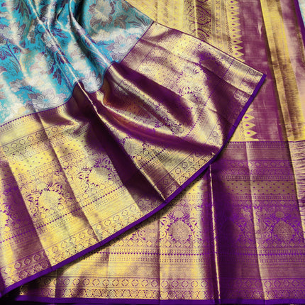 Kanchi Meenakari Brocade Pure handloom Silk Saree - KMP1789
