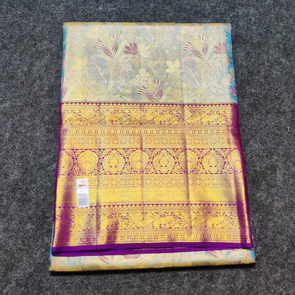 Kanchi Meenakari Brocade Pure handloom Silk Saree - KMP1793
